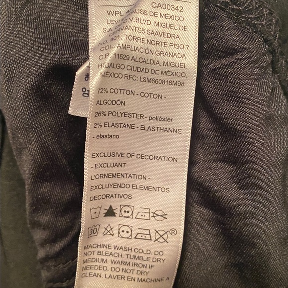 Levi's Strauss Signature Women's Black Pull-On Boot Cut Jeans…size 16L - Picture 5 of 7